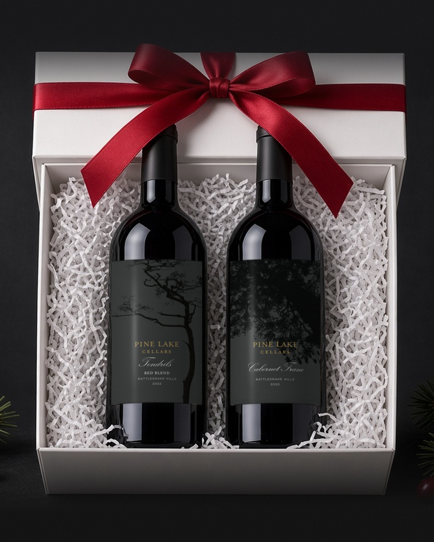 Evergreen gift box: 2022 Tendrils + 2022 Cabernet Franc